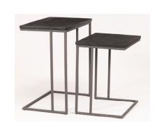 die Faktorei »Emma« Beistelltisch 2er Set Teakholz