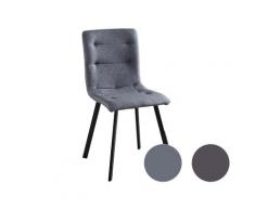 Möbilia »Lucie« Stuhl 2er-Set dunkelgrau