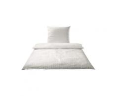 Elegante Seersucker Bettwäsche »Chelsea« Wollweiß 7013-70 Bettwäsche 155x220 cm / 80x80 cm