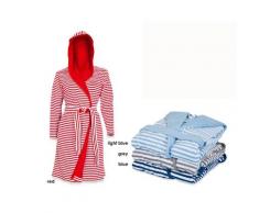 Esprit Striped Hoodie Bademantel berry x-large