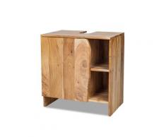 die Faktorei »Massive Nature« Waschbeckenunterschrank 62x65x40 cm / massives Akazienholz