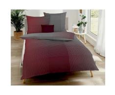 Kaeppel Mako-Satin Bettwäsche »Mapping« 257/42 rubin – erhältlich in 4 Größen