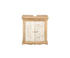 die Faktorei »Indira Laya« Waschbeckenunterschrank I 65x68x40 cm / massives Mangoholz