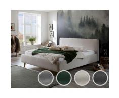 meise.möbel »Mattis« Polsterbett Cord mit Bettkasten 160x200 cm / beige / mit Bettkasten