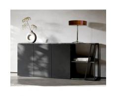 TemaHome »Albi« Sideboard Schwarz mit Concrete