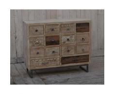 die Faktorei »Ethno 3« Unikat Hochkommode 14 Schubfächer