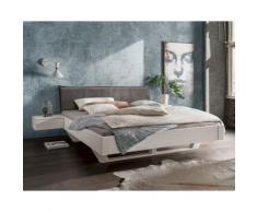 Massivholz »La Dolce Vita VI WHITE-EDITION« Kiefer Massivholzbett 140x200 cm / mit Nachttisch