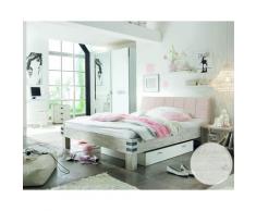 Hasena Factory-Line Massivholzbett Loft 18 Ivio/Malta 160x200 cm / Akazie white