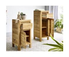 3S Frankenmöbel »Corner« Massivholz Kommode KM-0240 / Niedrig / 30 x 60 x 30 cm / Wildeiche geölt