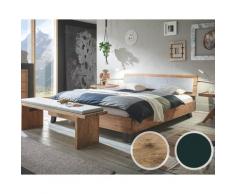 Hasena Oak-Vintage Massivholzbett Jeno/Alpa 140x200 cm / Wildeiche vintage natur, geölt