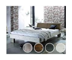 Hasena Factory-Line Massivholzbett Loft Quada/Rena 180 cm / Akazie Vintage weiss, lackiert