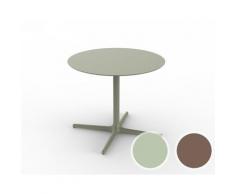 Resol »Toledo« Outdoor Tisch XL rund Green Grey / 100x100 cm
