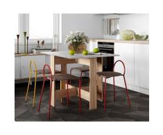TemaHome »Papillon« Esstisch Eiche mit Marmor 103x73x76 cm