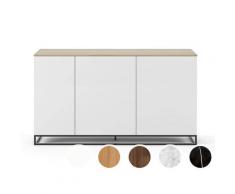 TemaHome »Join« Sideboard - 160H1 mit Metallfuss Marmor Schwarz