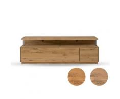 Massivholz »St. Gallen« TV-Board groß bianco geölt / mit Beleuchtung