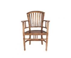 SIT Seadrift Teak Massivholz Stuhl mit Armlehne 6251-01