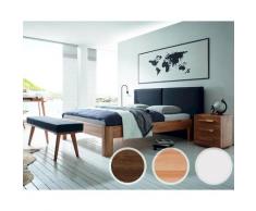 Hasena Fine-Line Massivholzbett Syma Ronda/Almeno 160x200 cm / Kernbuche natur, geölt