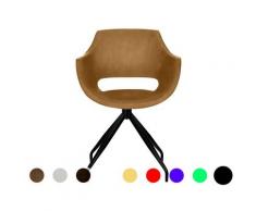 Bodahl »Reggae« Designerstuhl Leder 106 Kenia Walnut