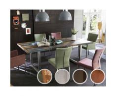 SIT Tops & Tables Esstisch Massivholz Retro 160x85 cm / Eisen antiksilber