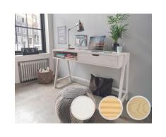 INFANSKIDS Schreibtisch - höhenverstellbar Buche Bio-geölt / mit Schublade