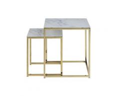 Actona »Alisma« Ecktisch 2er Set 45x50x45 cm