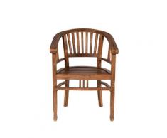 SIT »Seadrift« Teak Massivholz Stuhl mit Lehnen