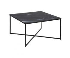 Actona »Alisma« Couchtisch quadratisch schwarz 80x45x80 cm