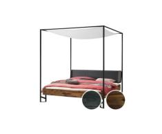 Hasena »Bogina« Himmelbett 140x200 cm / Akazie Vintage grey, lackiert