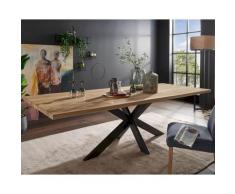 3S Frankenmöbel »Davos« Massivholz Esstisch Wildeiche TI-0600 / 180x100 cm / gedrehte Kante