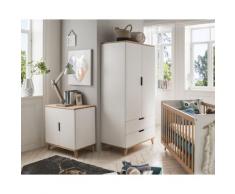 INFANSKIDS »Infanscolor« Kinderzimmer Kleiderschrank weiß – erhältlich in 8 Ausführungen