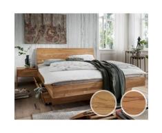 Forestales »Astoria« Massivholzbett IV 180x200 cm / Kernbuche / Kopfteil gerade / mit Bett-Schublade