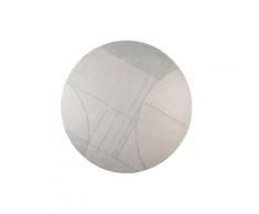 Zuiver »Bliss« Teppich rund blau/grau