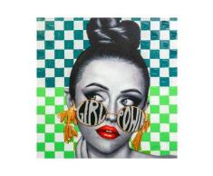 La Casa »Lady mit Dutt Frisur« Ölbild handbemalt