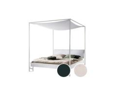 Hasena »Velino« Himmelbett 180x200 cm / Anthracit / Kul smoke / Anthracit