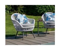 La Casa »Bari« Outdoor Drehsessel lichtgrau