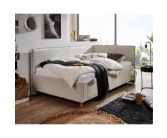 meise.möbel »Fun II« Jugendbett 90x200 cm / dunkelblau / mit Rückenteil / mit Bettkasten / mit Matratze / Härtegrad H2/H3