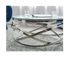 SalesFever »Vela« Couchtisch silber 80x42x80 cm
