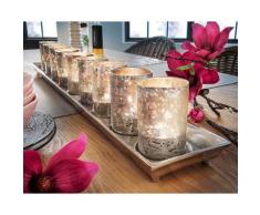 die Faktorei »Teelichthalter« 10-teilig 1 Schale, 9 Gläser