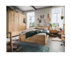 Massivholz »Solvita« Bett laugenfarbig 160x200 cm / kiefer