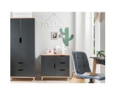 INFANSKIDS »Infanscolor« Kinderzimmer Kommode I anthrazit – erhältlich in 3 Ausführungen