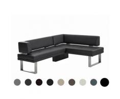 Schösswender »Manhattan« Eckbank 480/2 172x213 cm / Duncan 7101 schwarz