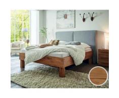 Hasena Oak-Line Wild Massivholzbett Ivio/Almeno 160x200 cm / Wildeiche natur, gebürstet, geölt