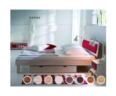 Hasena Wood-Line Massivholzbett Classic Cantu/Duetto 180x200 cm / Buche schoko, lackiert