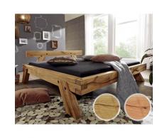 3S Frankenmöbel »Woodtime« Massivholzbett BE-0281 / Wildeiche / 160x200 cm