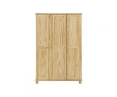 Möbilia »Anita« Kleiderschrank 3-türig / 120 x 178 x 52 cm