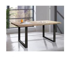 WOLFMÖBEL »City« Esstisch OLD mit Glasplatte – erhältlich in 3 Größen