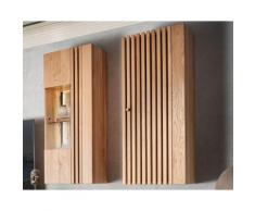 Massivholz »Ascona« Hängevitrine I 45x120x33 cm / Anschlag links