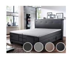 Winkle »Niagara« Boxspringbett Box-Starr / 160x200 cm / H2/H3 / Stoff Anthrazit 9549