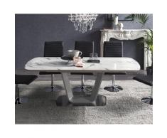 SalesFever »Devin« Esstisch Marmor-Optik 160/200x90 cm