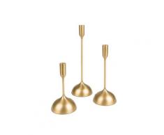 Dutchbone »Sesta« Kerzenhalter 3er-Set Aluminium